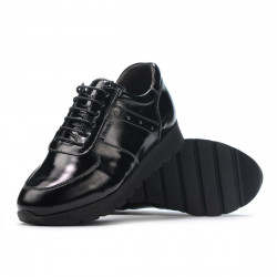 Damskie buty sportowe 6003 lakierowana czerń