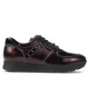 Buty sportowe damskie 6003 bordo lakierowane łączone