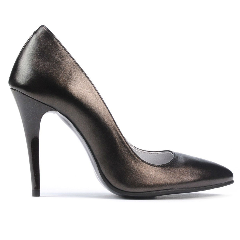 Eleganckie buty damskie 1241 brąz perłowy