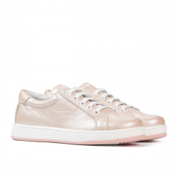 Buty dziecięce 167 pudrowa perła