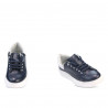 Buty sportowe damskie 6008 indygo+białe
