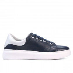 Buty sportowe damskie 6008 indygo+białe
