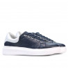 Buty sportowe damskie 6008 indygo+białe