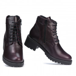 Damskie botki 3329 bordo