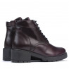 Damskie botki 3329 bordo