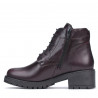 Damskie botki 3329 bordo
