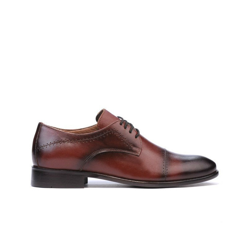 Eleganckie buty męskie (duże rozmiary) 822m a koniak