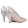 Damskie eleganckie buty 1234 cappuccino perłowy