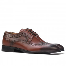 Eleganckie buty męskie 892m koniak (duże rozmiary)