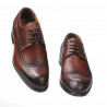 Eleganckie buty męskie 892m koniak (duże rozmiary)
