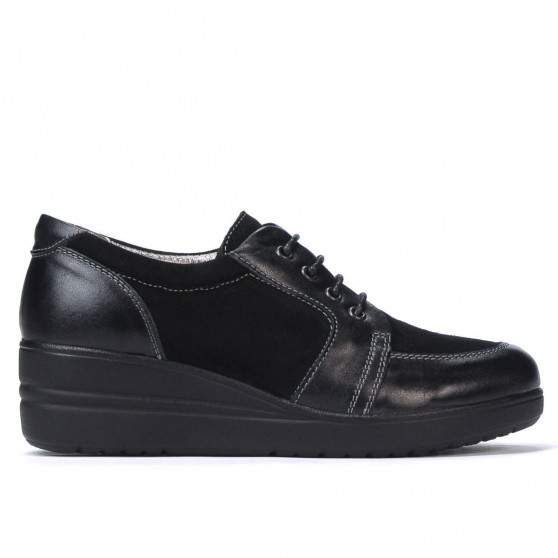 Damskie buty casual 6006 czarny kombinowany