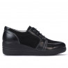 Damskie buty casual 6006 czarny kombinowany