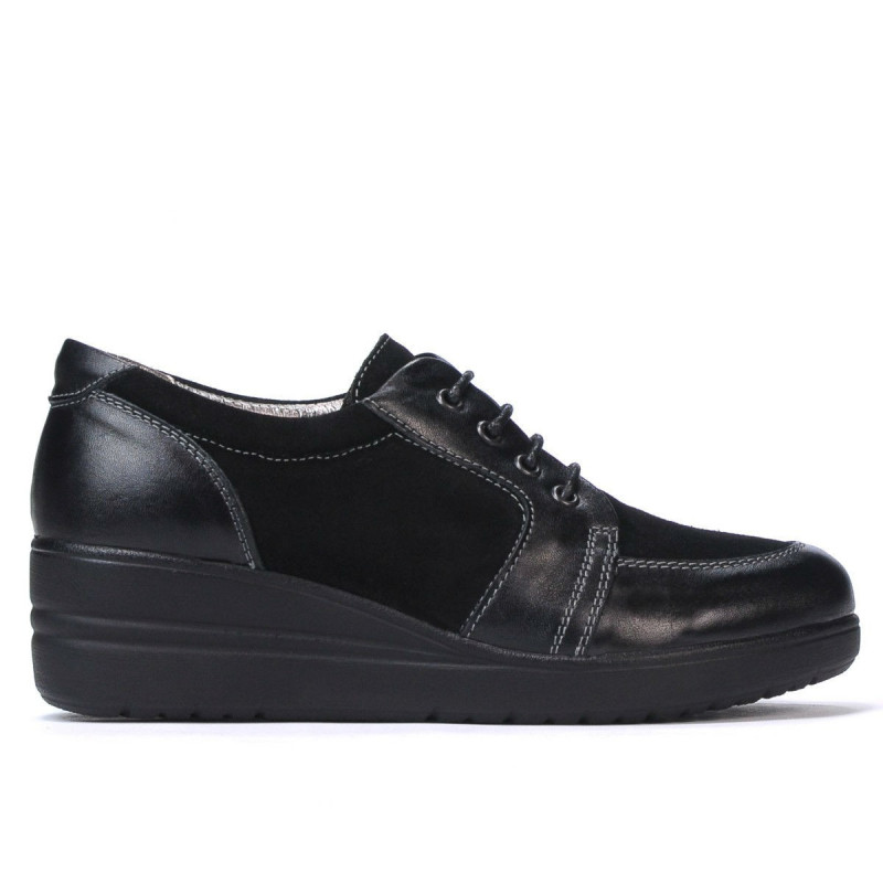 Damskie buty casual 6006 czarny kombinowany