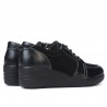 Damskie buty casual 6006 czarny kombinowany