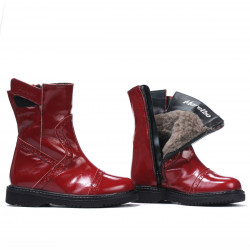 Buty dla małych dzieci 101c lakier bordowy