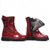 Buty dla małych dzieci 101c lakier bordowy