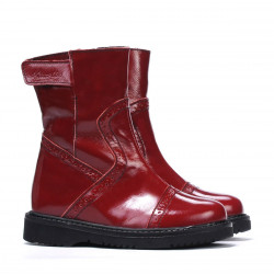 Buty dla małych dzieci 101c lakier bordowy
