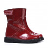 Buty dla małych dzieci 101c lakier bordowy