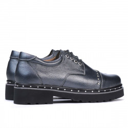 Damskie buty casual 6009 antracyt perłowy