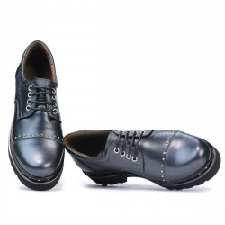 Damskie buty casual 6009 antracyt perłowy