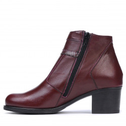 Damskie botki 3328 bordowe