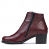 Damskie botki 3328 bordowe