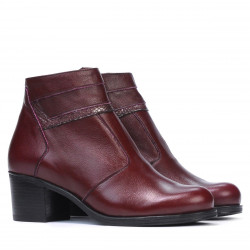 Damskie botki 3328 bordowe