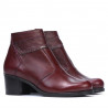 Damskie botki 3328 bordowe