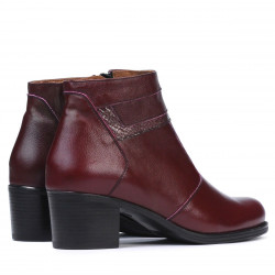 Damskie botki 3328 bordowe
