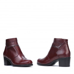 Damskie botki 3328 bordowe