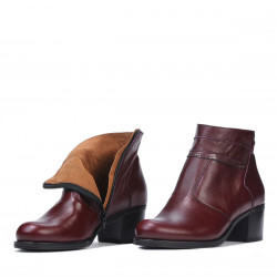 Damskie botki 3328 bordowe