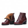 Damskie botki 3328 bordowe