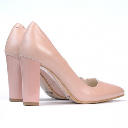 Eleganckie damskie buty 1261 perłowy róż
