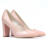 Eleganckie damskie buty 1261 perłowy róż