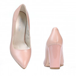 Eleganckie damskie buty 1261 perłowy róż