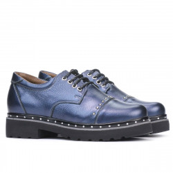 Buty casual damskie 6009 indygo perłowy