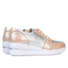 Damskie buty casual 6006 puder kombinowany