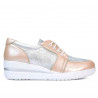 Damskie buty casual 6006 puder kombinowany