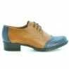 Damskie buty casual 691 brąz+indygo