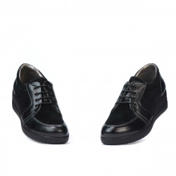 Damskie buty casual 6006 czarny kombinowany