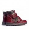 Buty dziecięce 3015 bordo kombinowane