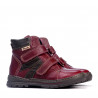 Buty dziecięce 3015 bordo kombinowane