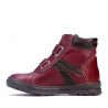 Buty dziecięce 3015 bordo kombinowane