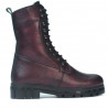 Damskie botki 3337 bordo perłowy