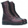 Damskie botki 3337 bordo perłowy
