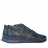 Buty casual męskie 4110 indigo+czarny