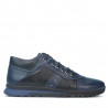 Buty casual męskie 4110 indigo+czarny