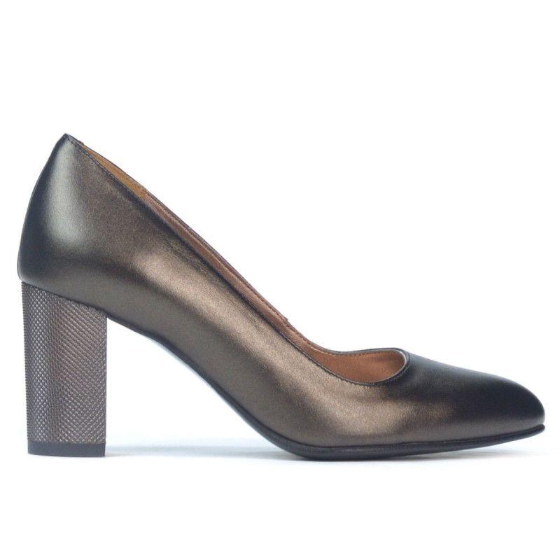Eleganckie buty damskie 1273 perłowy brąz