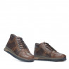 Casualowe buty męskie 4110 brązowy+kawa
