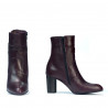 Damskie botki 1172 bordo